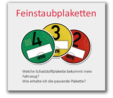 Info Feinstaubplaketten